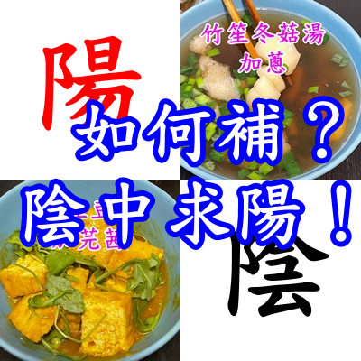 如何補？陰中求陽！